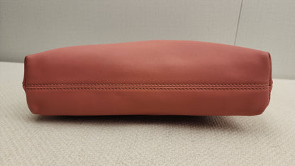 Burberry Pink Bicolor Leather Pendleton Clutch
