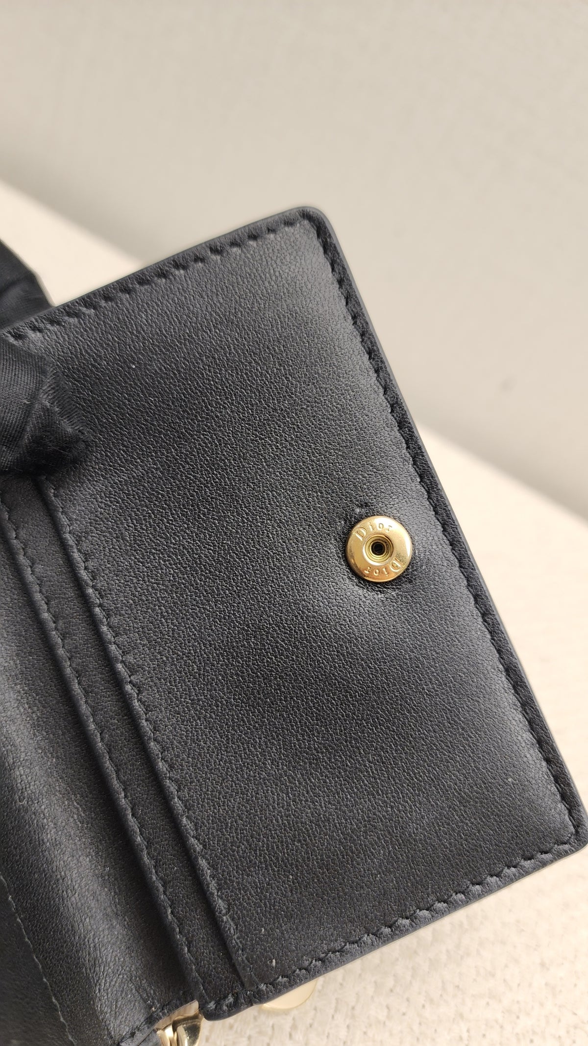 Chanel Black Lambskin Cannage Bloom Card Holder (LGHW)