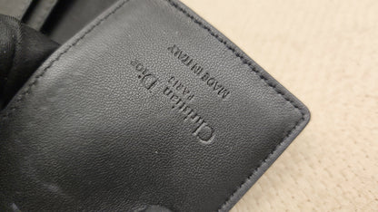 Chanel Black Lambskin Cannage Bloom Card Holder (LGHW)