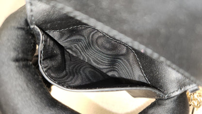 Chanel Black Lambskin Cannage Bloom Card Holder (LGHW)
