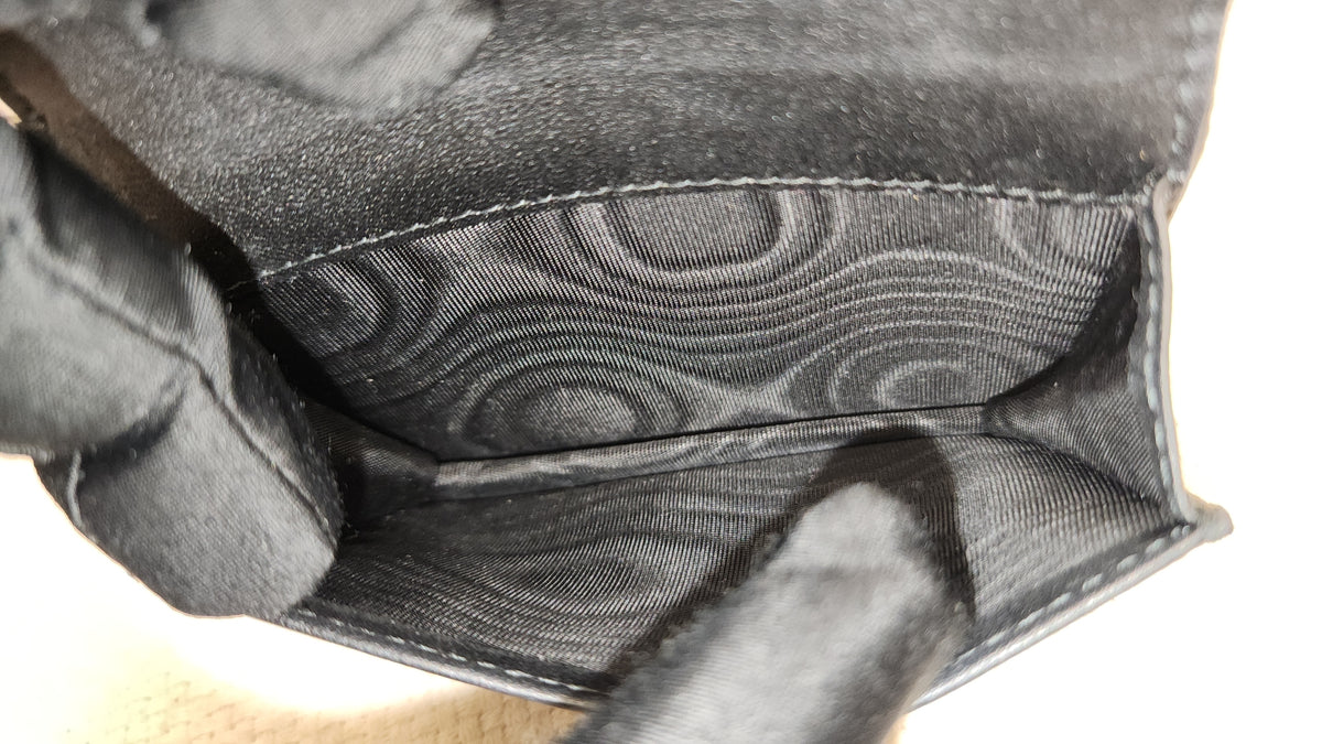 Chanel Black Lambskin Cannage Bloom Card Holder (LGHW)