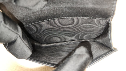 Chanel Black Lambskin Cannage Bloom Card Holder (LGHW)