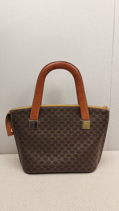Celine Brown Macadam Handled Bag
