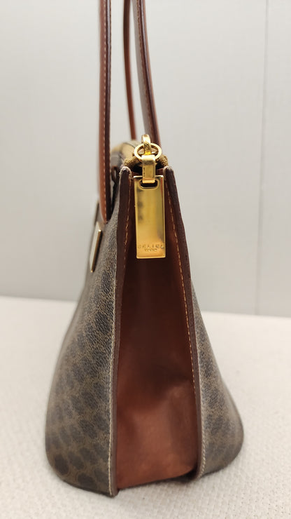 Celine Brown Macadam Handled Bag