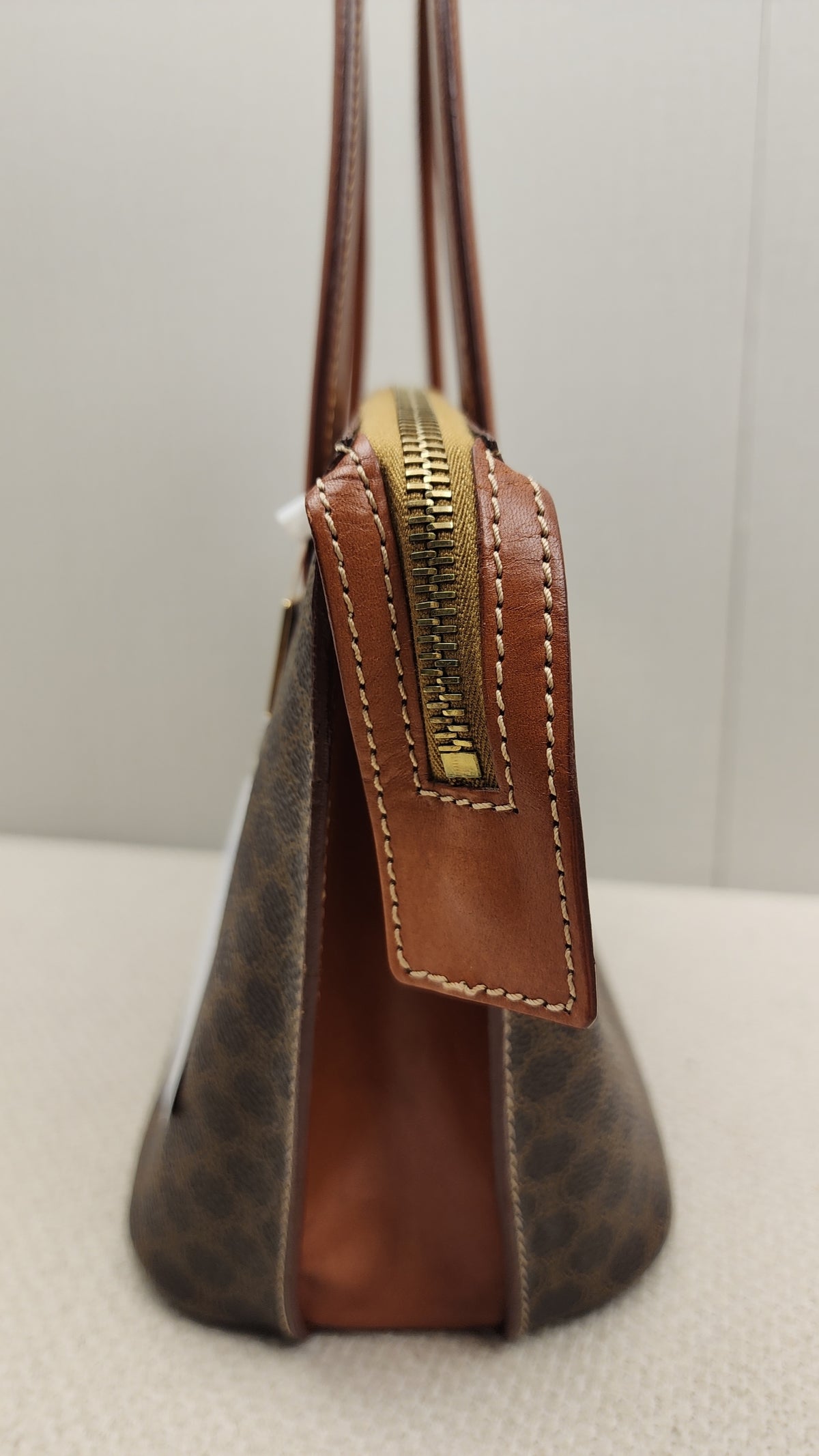 Celine Brown Macadam Handled Bag