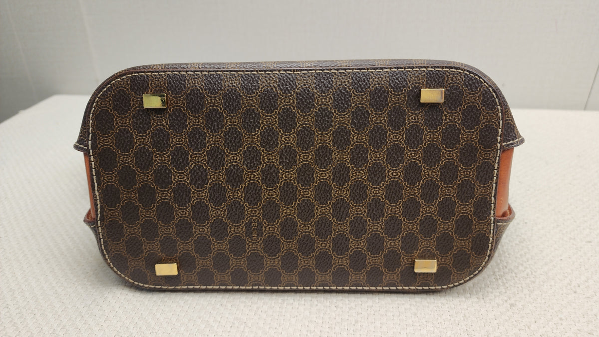 Celine Brown Macadam Handled Bag