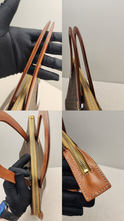 Celine Brown Macadam Handled Bag