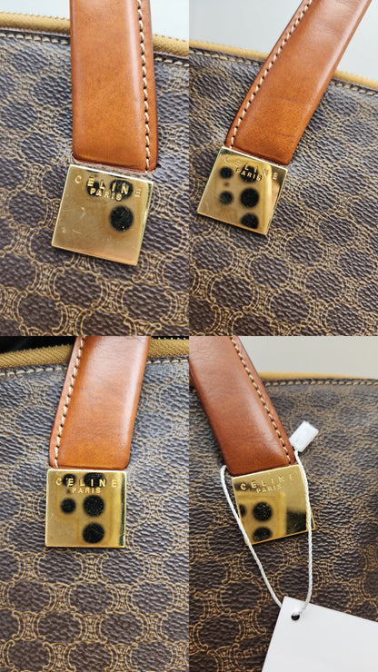 Celine Brown Macadam Handled Bag
