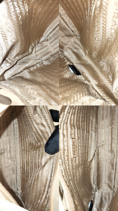 Prada Beige Tessuto Re-edition 2000 Hobo