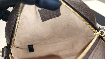 Gucci Ophidia GG Supreme Mini Round Chain Bag