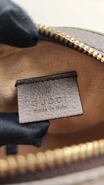 Gucci Ophidia GG Supreme Mini Round Chain Bag