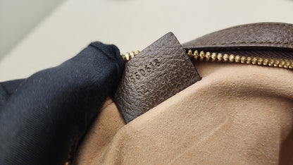 Gucci Ophidia GG Supreme Mini Round Chain Bag