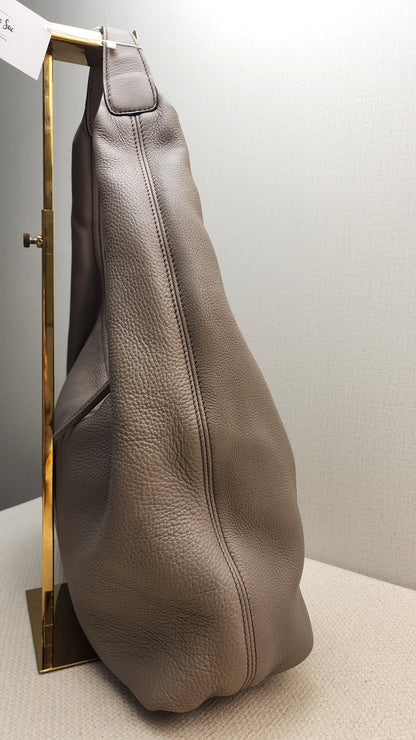 Gucci Taupe Calfskin Interlocking Soho Hobo Bag