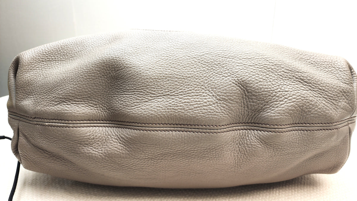 Gucci Taupe Calfskin Interlocking Soho Hobo Bag