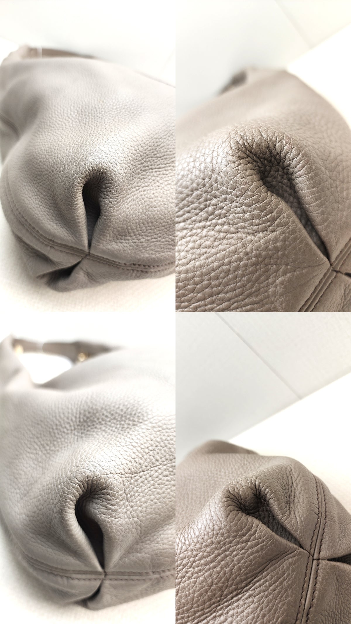 Gucci Taupe Calfskin Interlocking Soho Hobo Bag