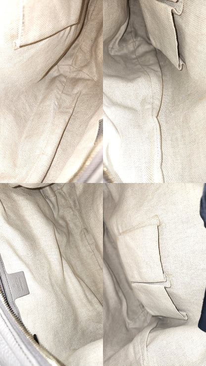 Gucci Taupe Calfskin Interlocking Soho Hobo Bag