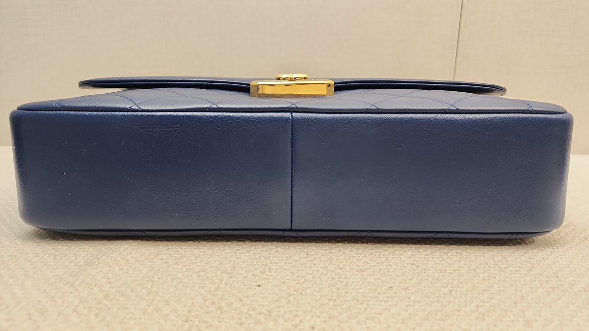 Chanel Black Caviar Zip Wallet Pouch (GHW)