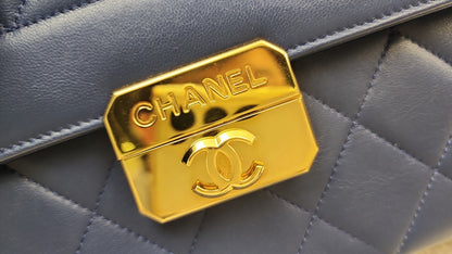Chanel Black Caviar Zip Wallet Pouch (GHW)
