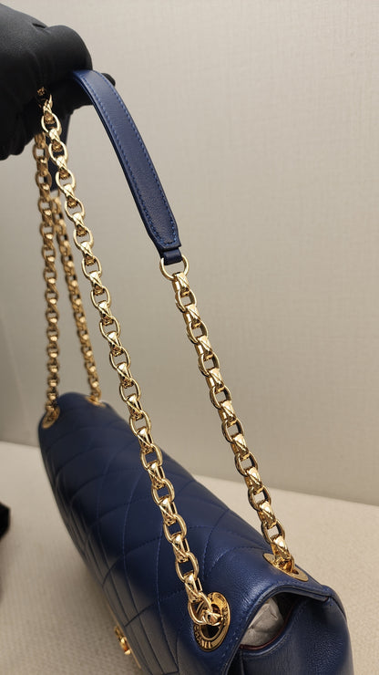Chanel Black Caviar Zip Wallet Pouch (GHW)