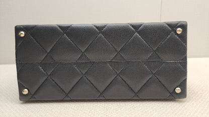 Chanel Black Caviar 24P Retrofit Medium Kelly Bag (LGHW)