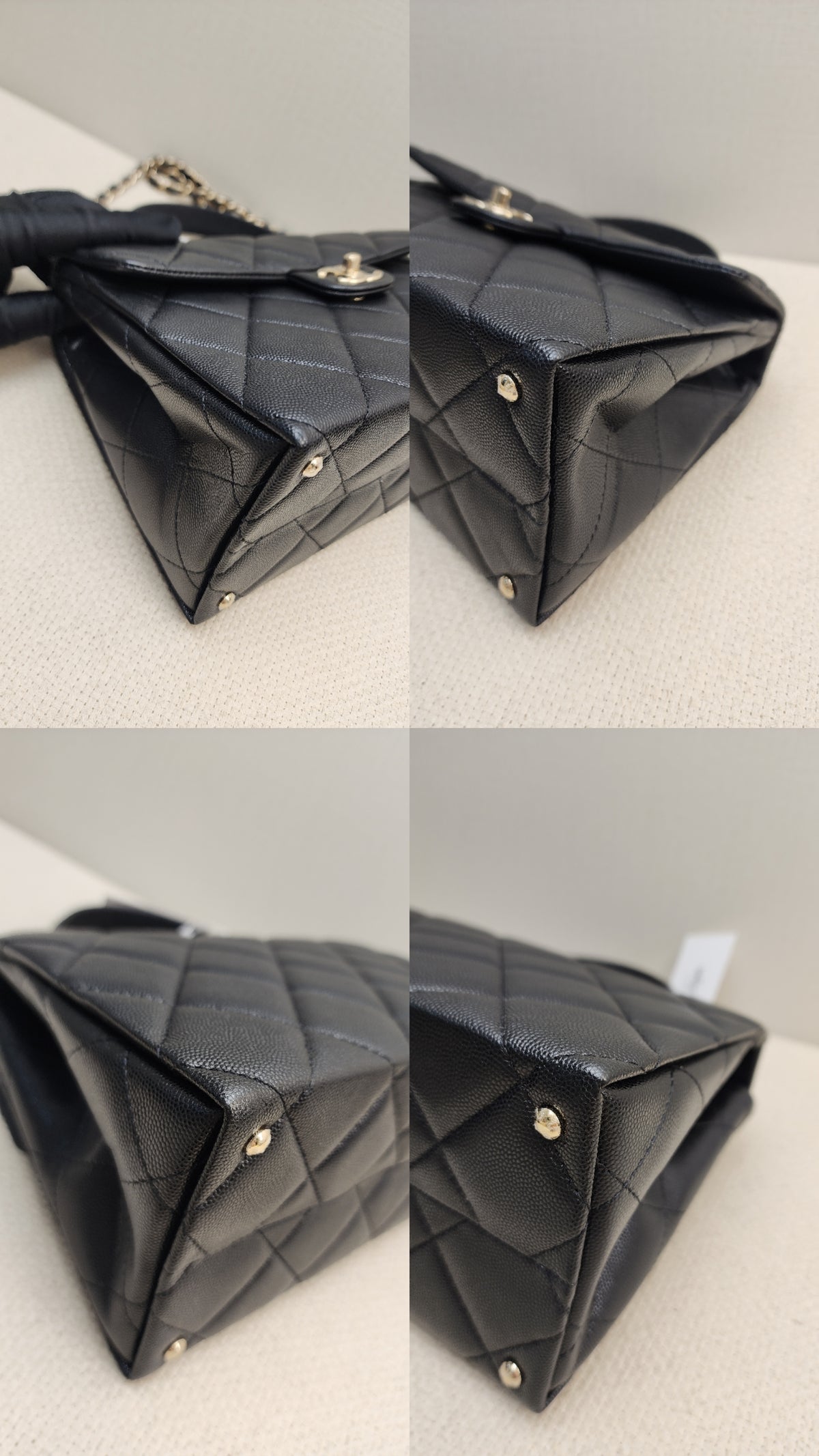 Chanel Black Caviar 24P Retrofit Medium Kelly Bag (LGHW)