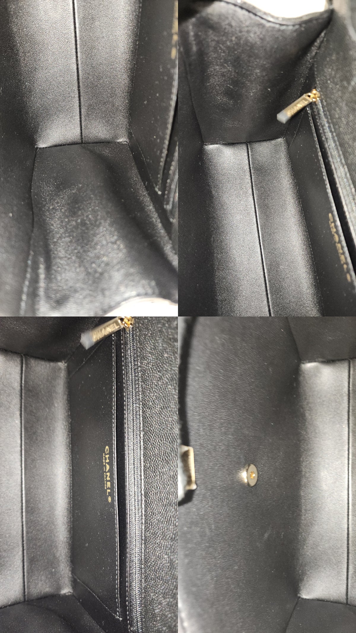 Chanel Black Caviar 24P Retrofit Medium Kelly Bag (LGHW)