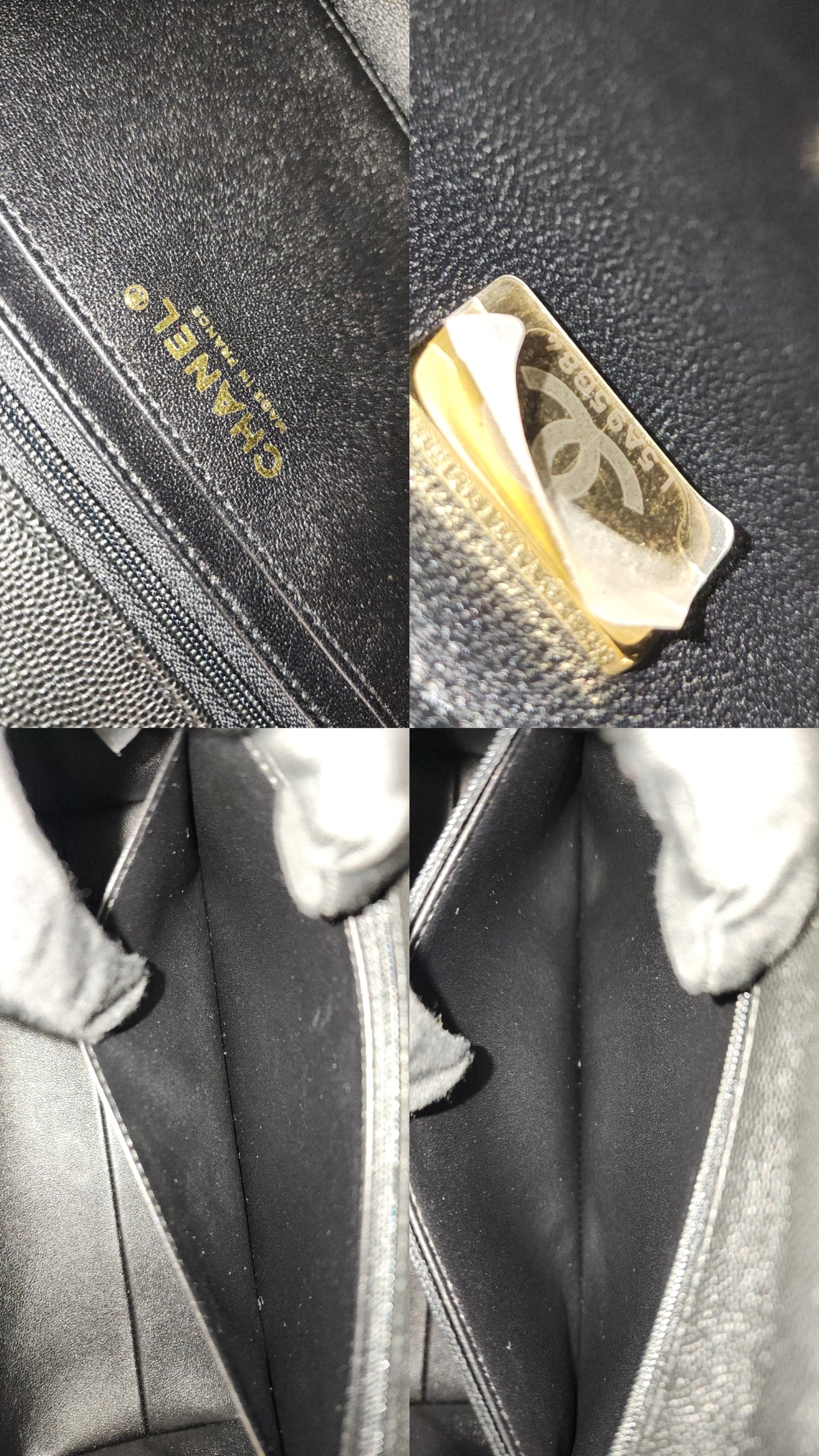 Chanel Black Caviar 24P Retrofit Medium Kelly Bag (LGHW)