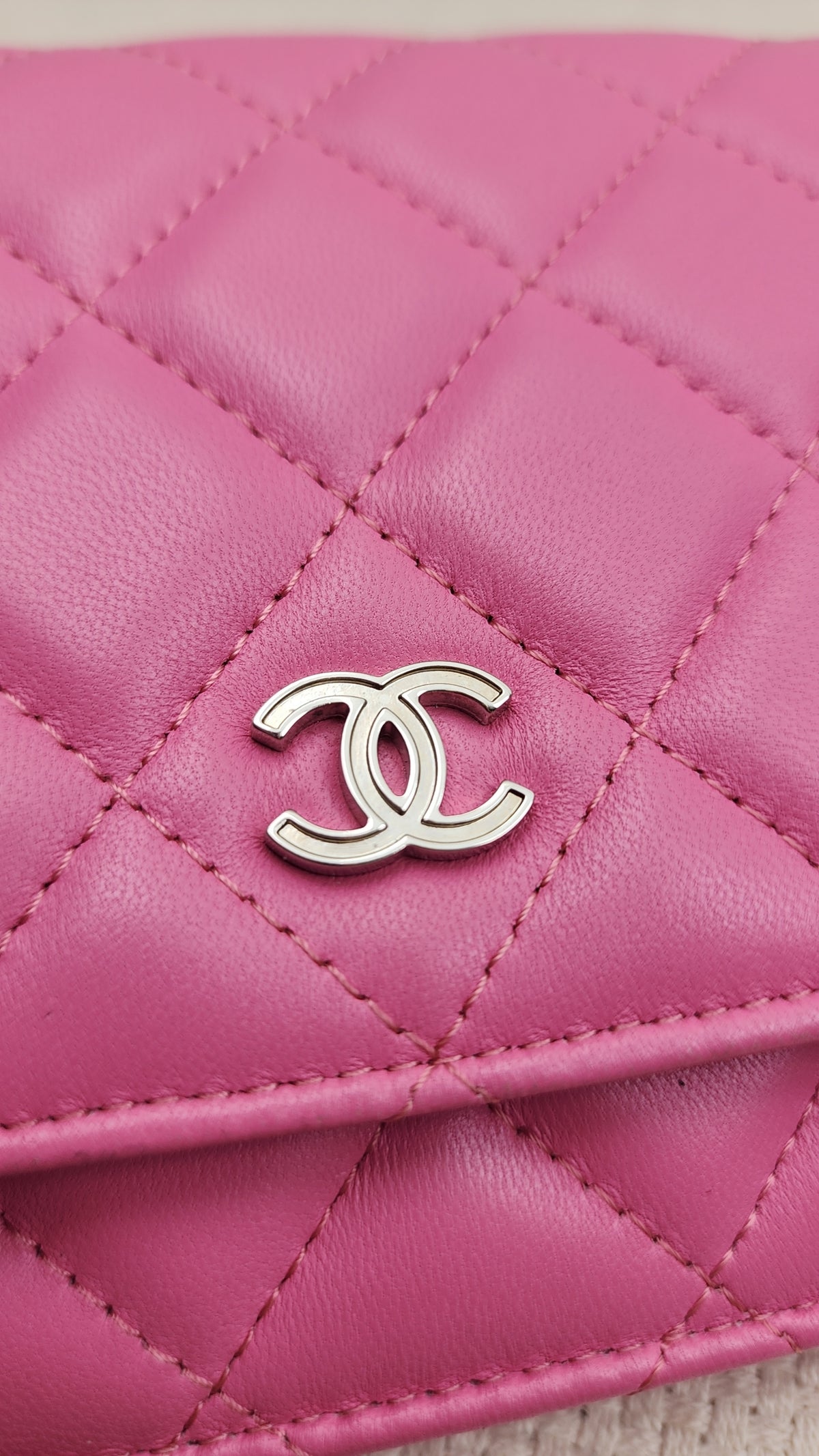 Chanel Pink Lambskin WOC (SHW)