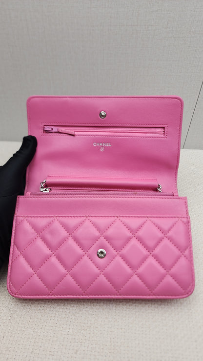 Chanel Pink Lambskin WOC (SHW)