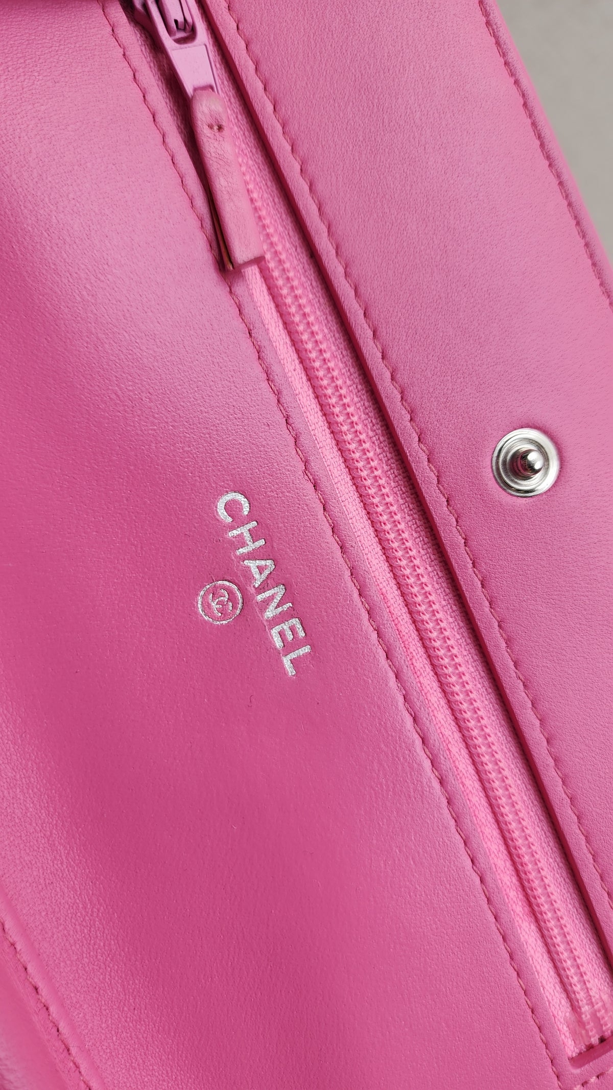 Chanel Pink Lambskin WOC (SHW)