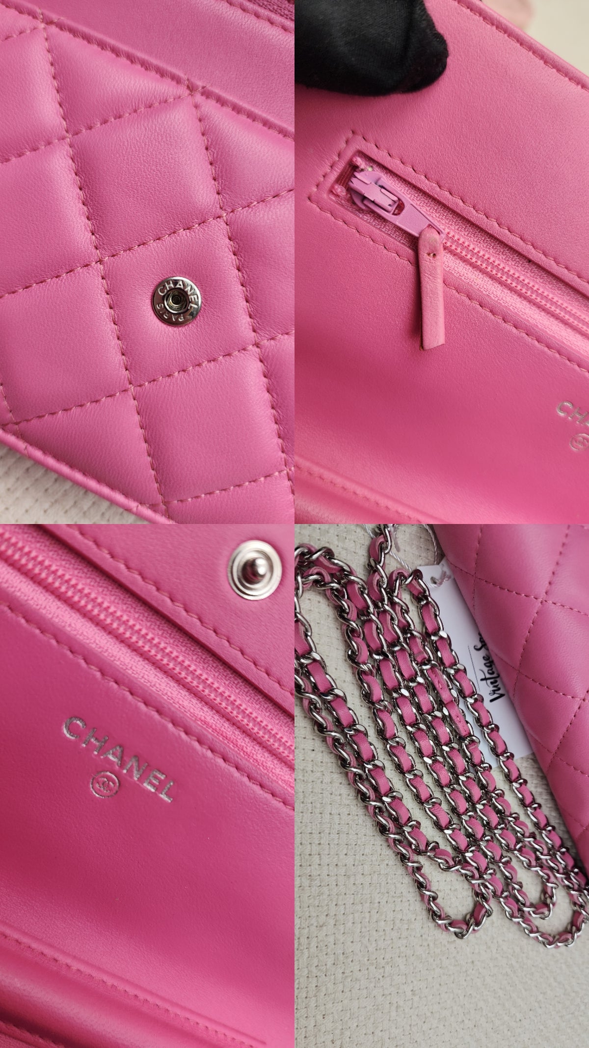 Chanel Pink Lambskin WOC (SHW)