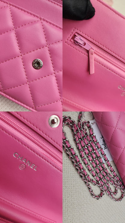 Chanel Pink Lambskin WOC (SHW)