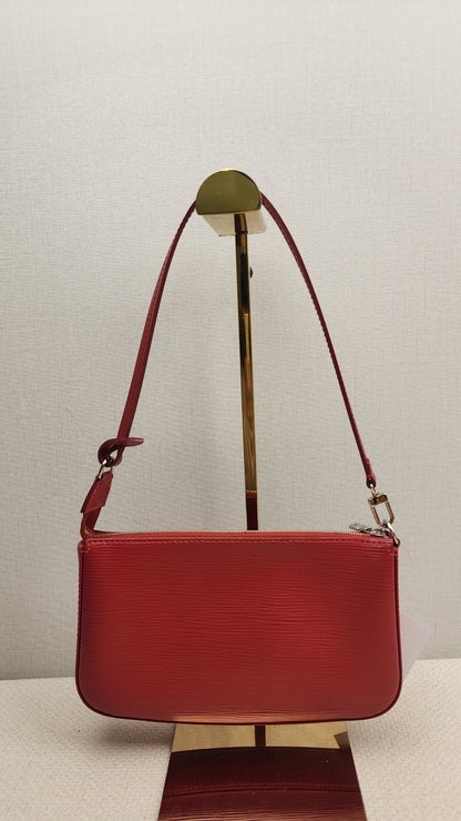 LV Red Epi Pochette Accessoires