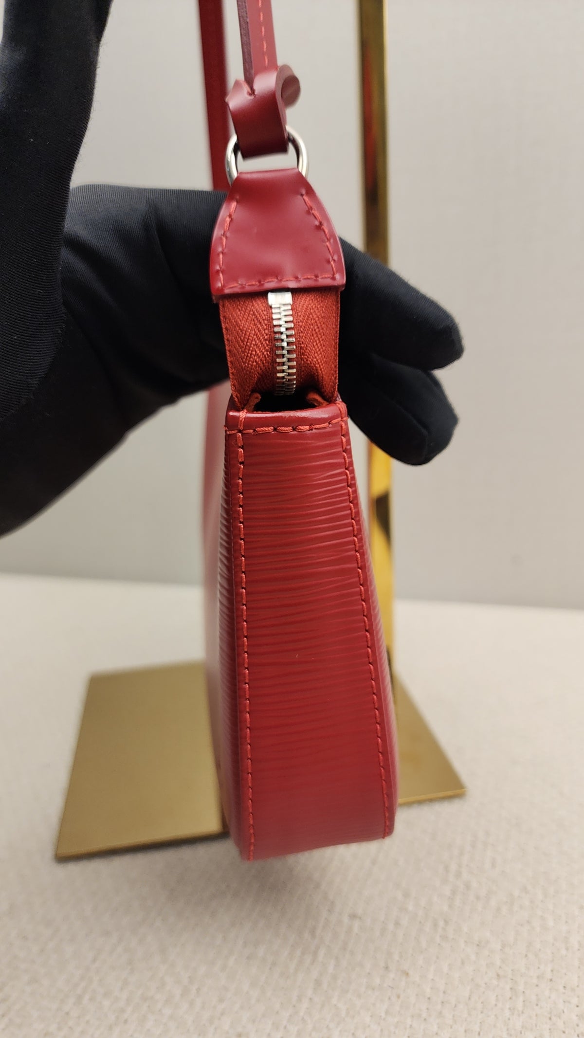 LV Red Epi Pochette Accessoires