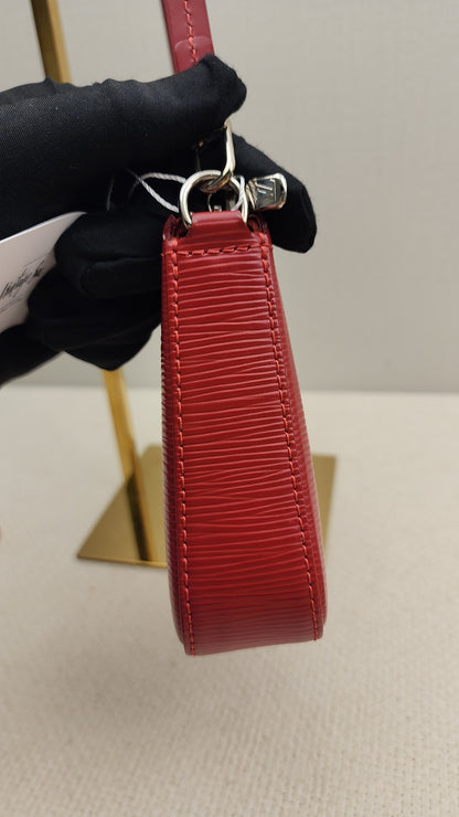 LV Red Epi Pochette Accessoires