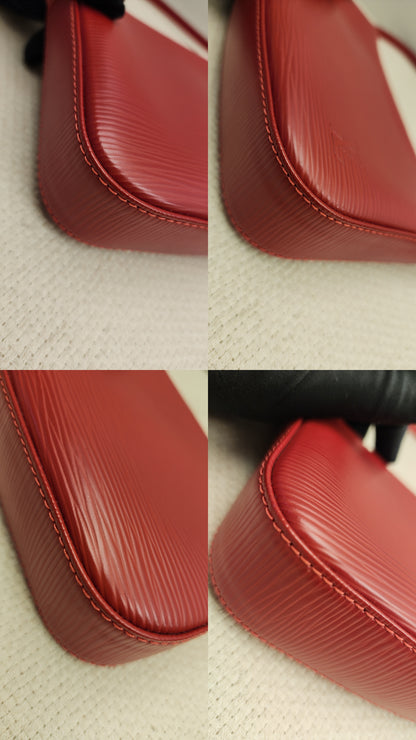 LV Red Epi Pochette Accessoires