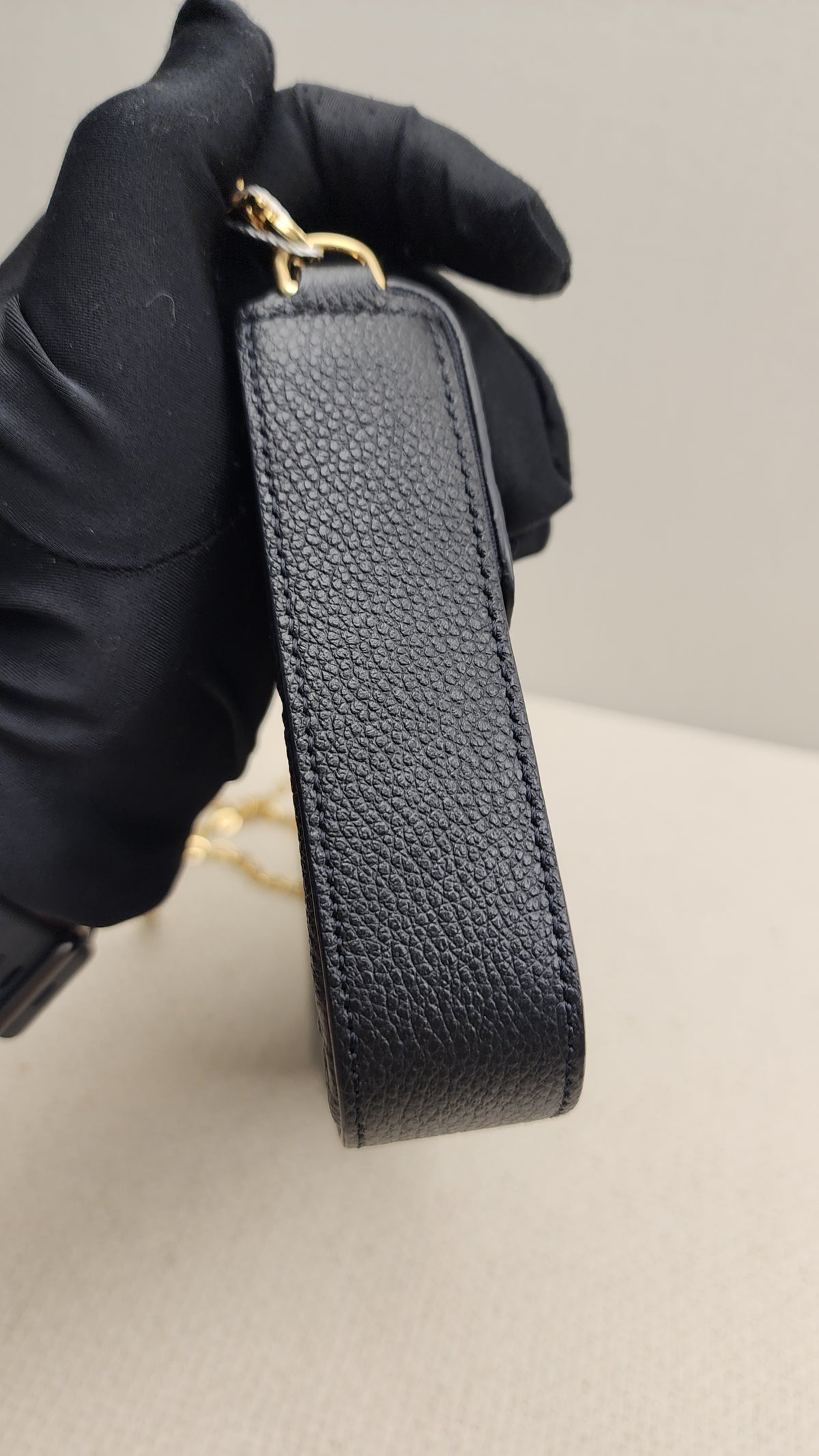LV Black Monogram Empreinte Felicie Pochette