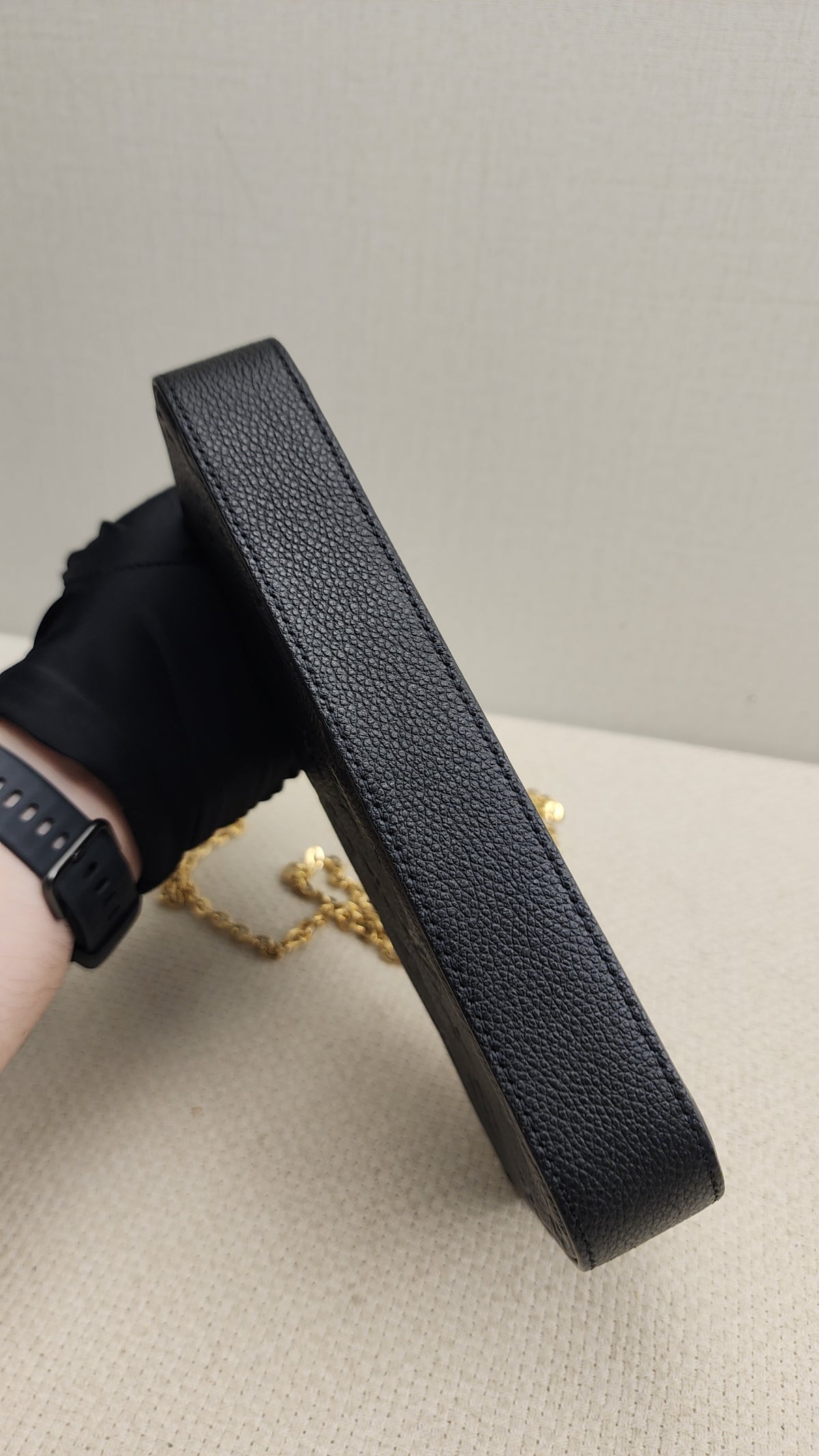 LV Black Monogram Empreinte Felicie Pochette