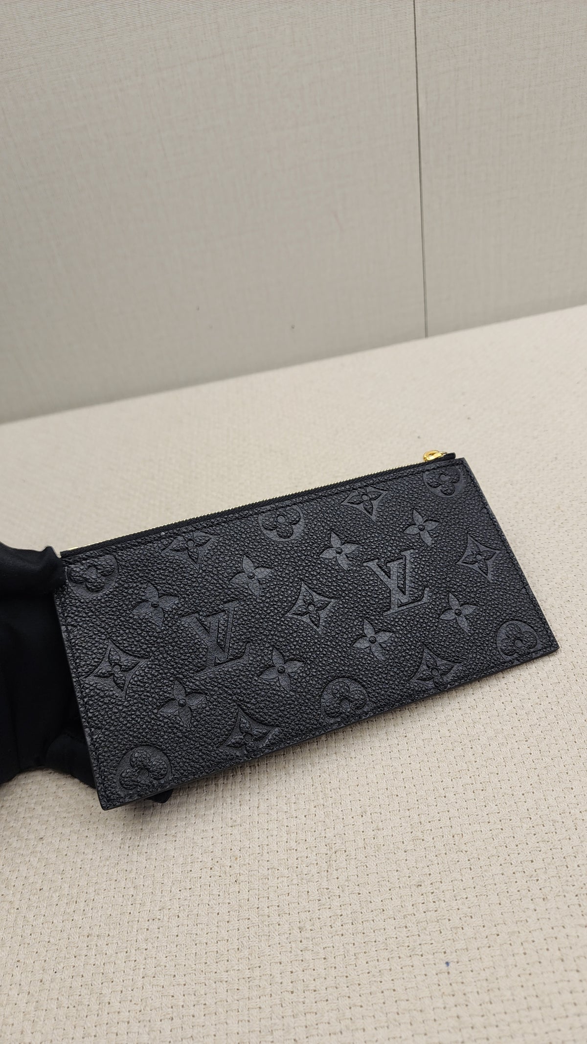LV Black Monogram Empreinte Felicie Pochette