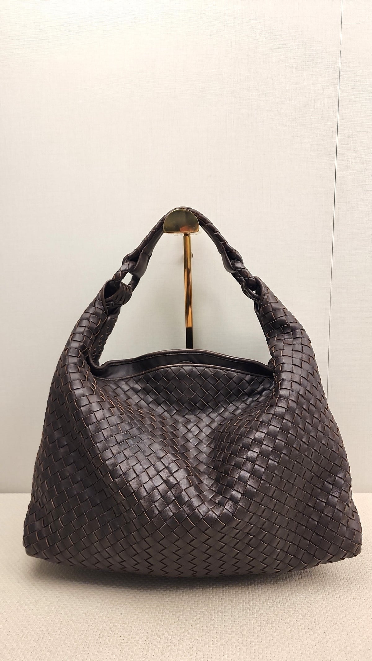 Bottega Veneta Brown Intrecciato Sloane Hobo