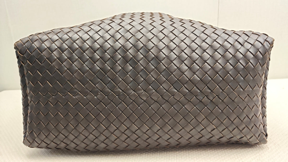 Bottega Veneta Brown Intrecciato Sloane Hobo