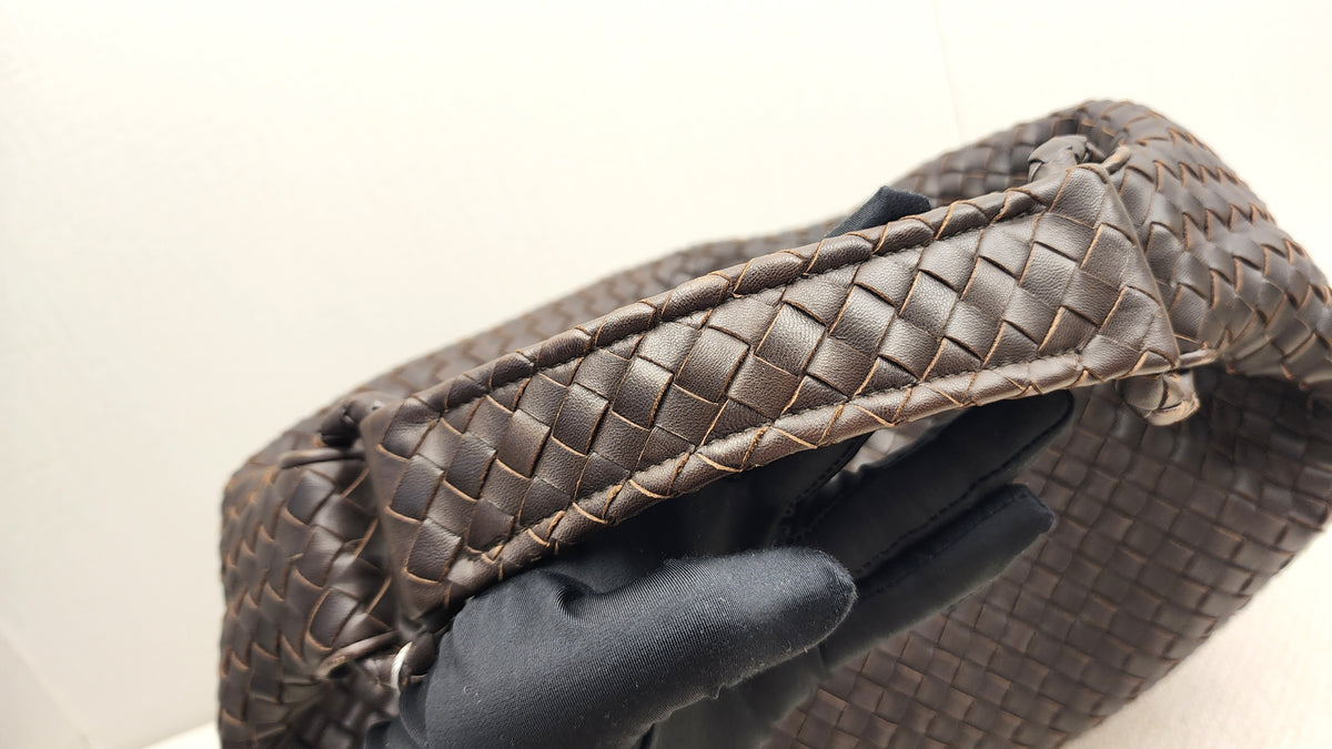 Bottega Veneta Brown Intrecciato Sloane Hobo