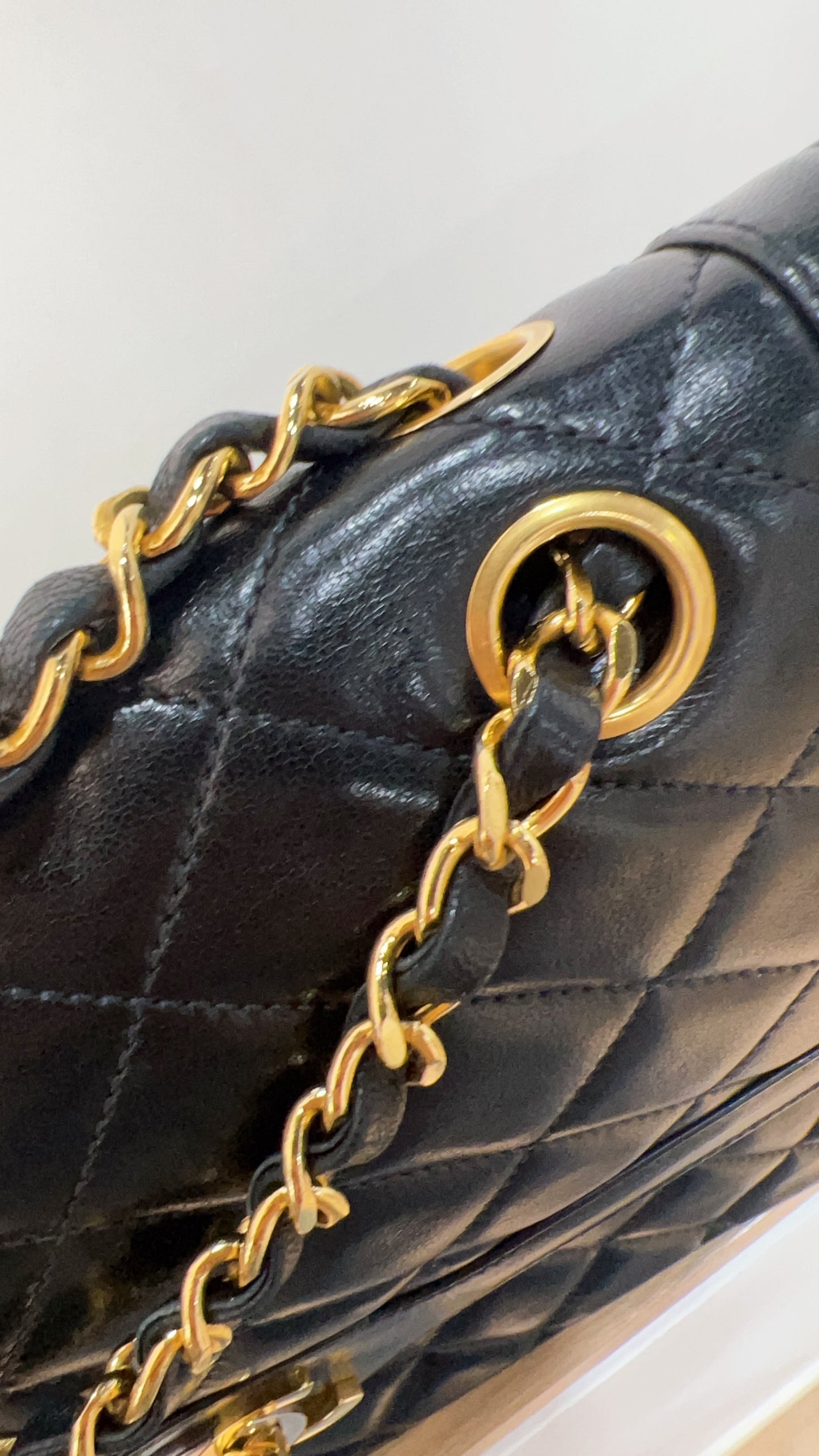 Chanel Black Lambskin Vintage Paris Limited Double Flap