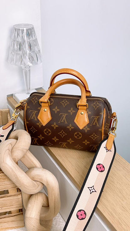 LV Monogram Speedy 20 w Black Strap
