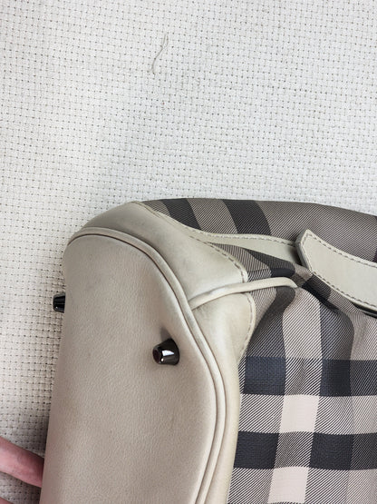 Burberry Smoked Check Walder Hobo Bag