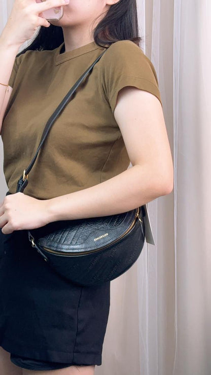 Balenciaga Black Souvenir Bumbag