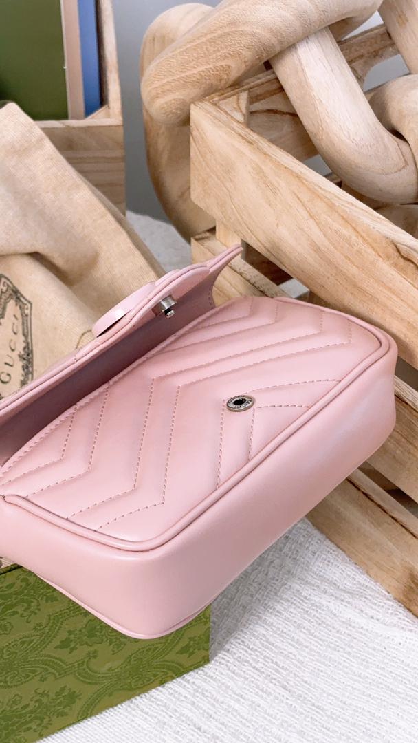 Gucci So Pink Supermini Marmont Belt Bag