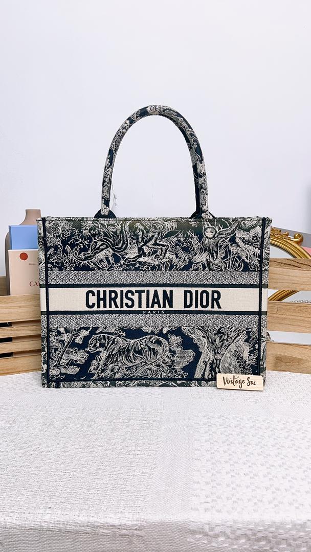 Dior Medium Book Tote Toile De Jouy Embroidery