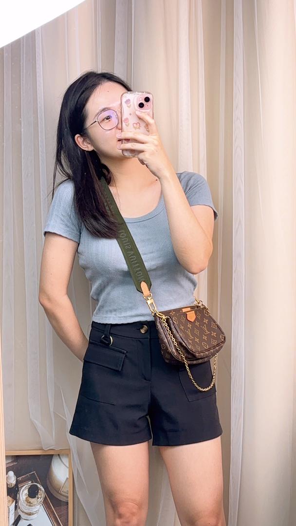 Louis Vuitton Monogram Khaki Multi Pochette