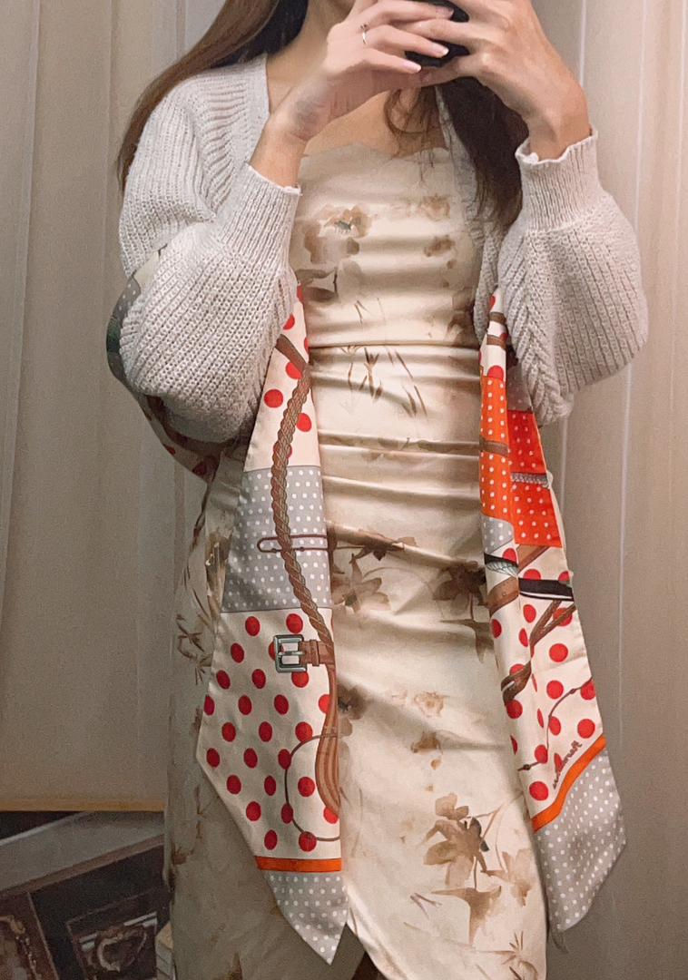 Hermes Clic Clac A Pois Maxi Twilly